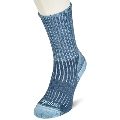 Image of 1 Pair Blue New Comfort Trekker Socks For All Season Hiking Ladies 5 6.5 Bridgedale