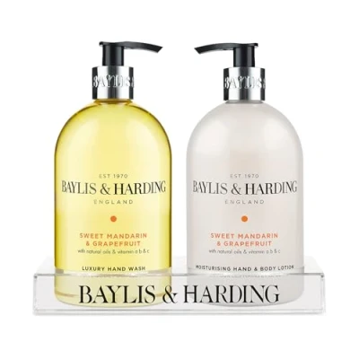Image of Baylis and Harding Mandarin Grapefruit Wash Lotion Set 0604243