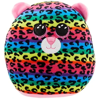 Image of TY UK Ltd 2007554 Dot Squishaboo 10&quot; Leopard kuscheliges Kissen, Multicolor