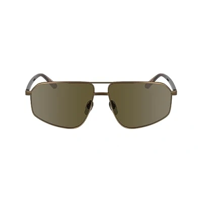 Image of Calvin Klein Unisex Sunglasses Matte amber goldcoloured, Size: 59, gold coloured