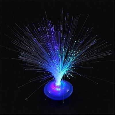 Image of Ogquaton Colour Changing Fibre Optic Fountain Night Light Soothing Mood Novelty Lamp for Party Decoration Convenient and Practical