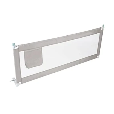 Image of Trintion Bed Guard Rail 180x80cm Kids Foldable Safety Rail(Gray)