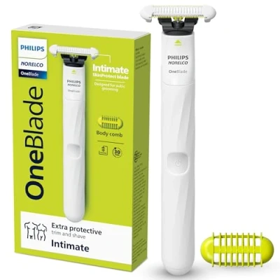 Image of Philips Norelco OneBlade Unisex Intimate Pubic &amp; Personal Body Groomer Trimmer, QP1924/70