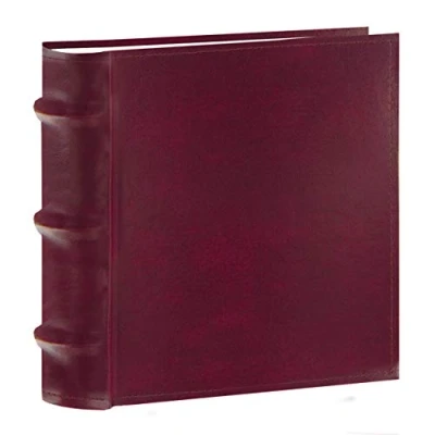 Image of Pioneer Photo Albums 100 Pocket European Bonded Leather Album for 4 by 6 Inch Prints, Burgundy