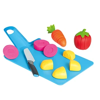 Image of Casdon Joseph Toys. Chop2Pot. Super Safe Kitchen Playset For Kids with Foldable Chopping Board and Choppable Play Food. Children Aged 2+