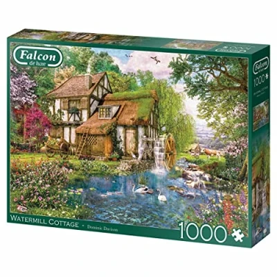 Image of Jumbo, Falcon De Luxe, Watermill Cottage, Jigsaw Puzzles for Adults, 1000 piece