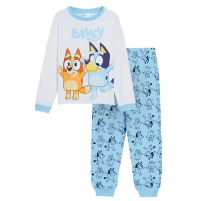 Image of Bluey Kids Pyjamas for Boys Girls 4 5 Years Blue