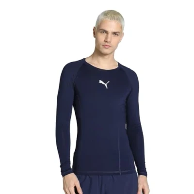 Image of Puma LIGA Long sleeved top, Men&#039;s, Size: Medium, Lila/weiss