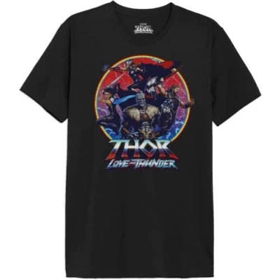 Image of Marvel Men&#039;s Metlatmts004 T Shirt, Black, S