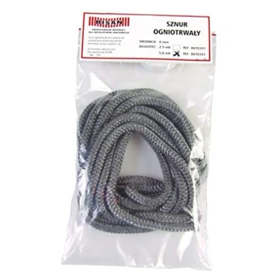 Image of 2,5m Heat Resistant Stove &amp; Fire Rope for Wood Burning Doors Flue Seal