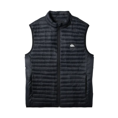 Image of Quiksilver Scaly Sleeveless Waistcoat, Men&#039;s, Size: Small, Black