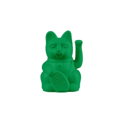 Image of DONKEY Lucky Cat Mini Vivid Green Intense Waving Maneki Neko 9.8 cm Large