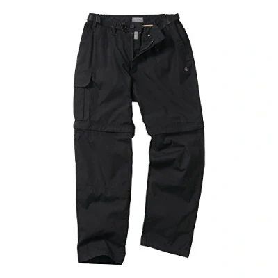 Image of Craghoppers Men&#039;s Kiwi Conv Trs Trousers, Black, W42 L33