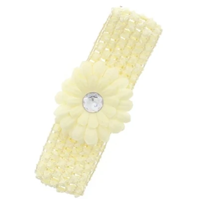 Image of Zac&#039;s Alter Ego Baby/Children&#039;s Crochet Headband with Daisy Flower