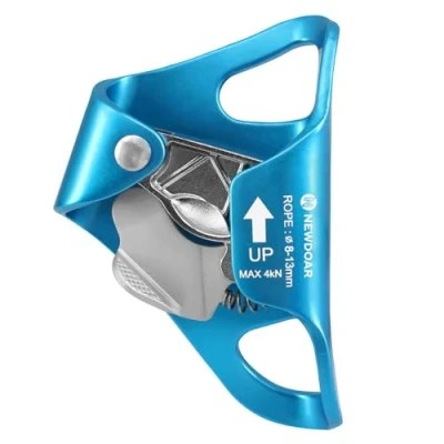 Image of NewDoar Rock Climbing Chest Ascender Abdominal for Vertical Rope CE Certified Clamp 8 13MM Blue