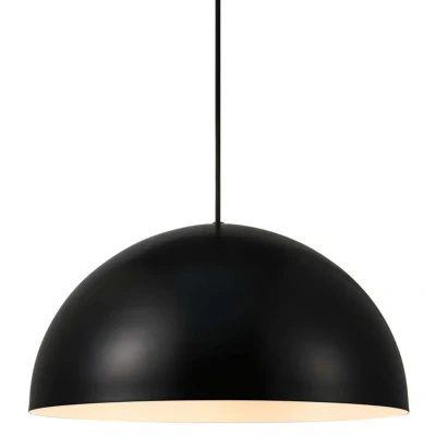 Image of Nordlux Ellen 40 pendant light, metal lampshade, black