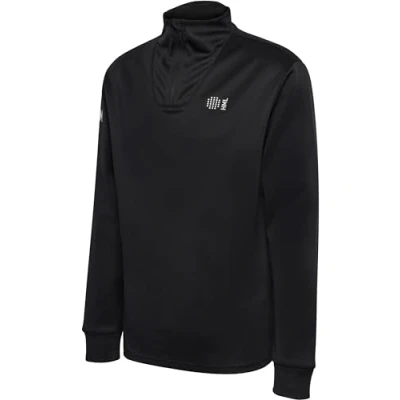 Image of hummel Men&#039;s Hmlcourt Half Zip L/S Pullover Sweater Black