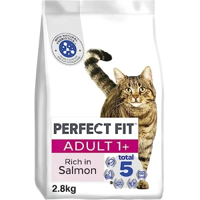 Image of PERFECT FIT Cat Complete Dry Adult 1+ Salmon 2.8kg