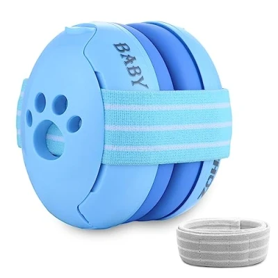 Image of ZOHAN Baby Ear Defenders Boys 0 36 Months Autism Noise Cancelling Headphones for Sleeping Airplane Fireworks,Toddler Hearing Protection,Adjustable Soft Headband,Newborn Gifts