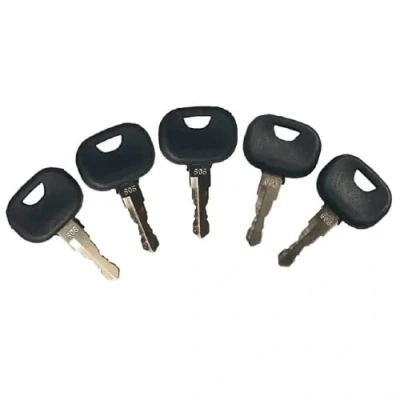 Image of Generic 5 Pcs 606 Ignition Switch Key for Liebherr, John Deere Track Loader Models 605C, 655C, 755C, 950C, 1050C