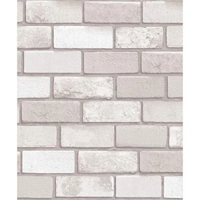 Image of Wallpapers from Arthouse Diamond Brick Vinyl Wallpaper Taupe 669402 Full Roll, Brown