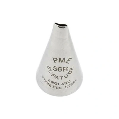 Image of PME Seamless Stainless Steel Small Petal Supatube for Right Handed Use no. 56R, Silver, 1.72 x 3.33 cm