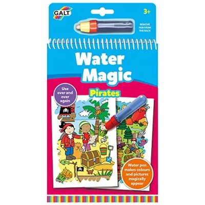 Image of Galt Toys, Water Magic Pirates, Colouring Books for Children, Ages 3 Years Plus