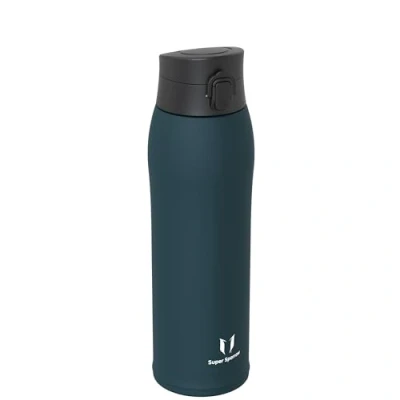 Image of Super Sparrow Insulated Water Bottle Travel Mug 950ml Stainless Steel Bottles BPA Free Leakproof Metal Includes 2 Lids, Straw Lid &amp; Spout
