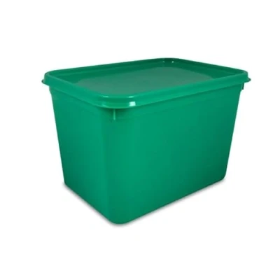 Image of Take Away Supplies LTD 4 Litre Green Rectangular Ice Cream container/Food Storage container (10)