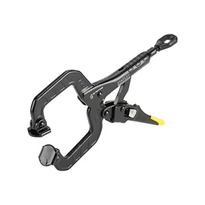 Image of Stanley FMHT0 74892 280 mm C Clamp Fatmax Locking Mole Grip Swivel Pads Black