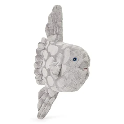 Image of Zappi Co Plush Children&#039;s Stuffed Soft Cuddly Toy Part of Safari Animals Collection, Perfect for Kids (23cm Depth)(Ocean Sunfish)