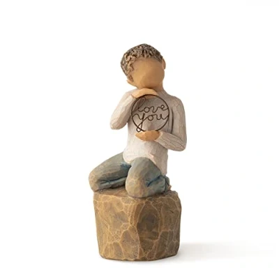 Image of Willow Tree Love You Too (Lighter Skin), Sculpted Hand Painted Figure
