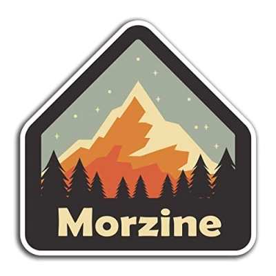 Image of 2 x 10cm Morzine France Vinyl Stickers Travel Sticker Laptop Luggage #32316 (10cm Wide)