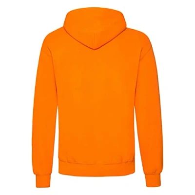 Image of Fruit of the Loom Men&#039;s Hoodie Sweatshirt Orange S