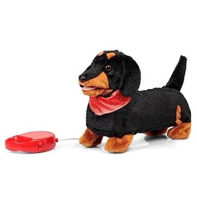 Image of Tobar Animigos Scampering Dashshund Animated Sausage Dog Toy, 35988