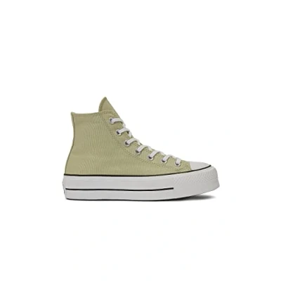 Image of Converse Women&#039;s Chuck Taylor Lift All Star High Top Sneakers, Olive Aura/White/Black, 8.5, 6.5 UK