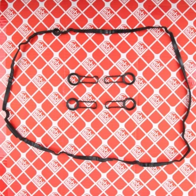 Image of 007802604, 11127802604, 11127807017, 7802604 Gasket Set, rocker cover FEBI BILSTEIN 107453 ACM (Polyacrylate) BMW: X3, 3 Touring, 5 Saloon