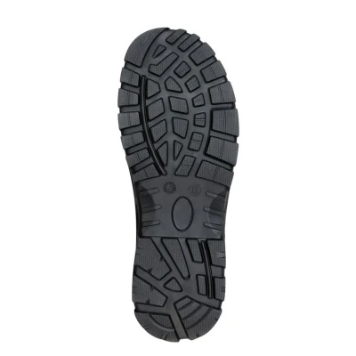 Image of Rock Fall Georgia Black Steel Toe Cap Boot, Fully Waterproof Safety Boots, SRC Slip Rated Work, Shock Absorbing Midsole and Oil Resistant UK 3