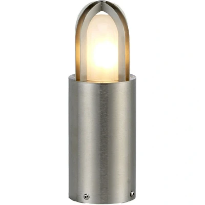 Image of Paignton Outdoor Pedestal Light Stainless Steel (Silver), IP55