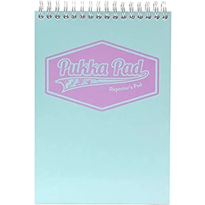 Image of Pukka Pastel Reporters Notebook Blue/Pink/Mint Pack of 3