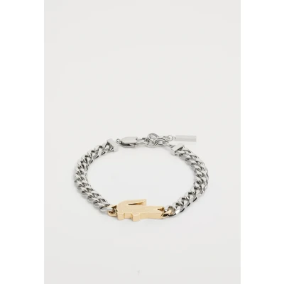 Image of Lacoste Arthor Unisex Bracelet silvercoloured/goldcoloured, Size: One Size, Silver/coloured/gold/coloured