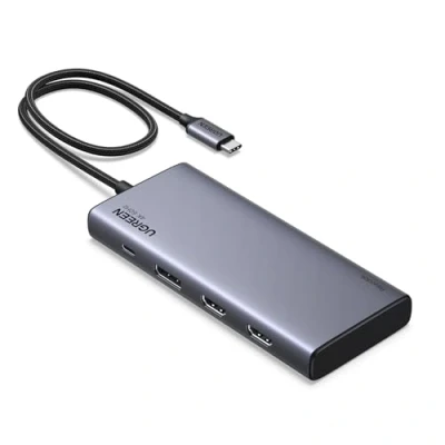 Image of UGREEN Docking Station, Revodok Pro 308 USB C Hub, Triple Display with 2x 4K HDMI and 1x DP, 10Gbps A &amp; Data Ports, 100W PD Charging, Laptop Dock for HP, Dell, ThinkPad More