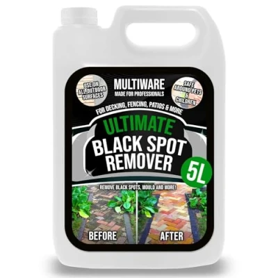 Image of MultiWare Black Spot Remover Patio Cleaner Cleans Dirt &amp; Grime Works On Patio, Stone, Block Paving, Sandstone Easy To Use Driveway Super Strength 5L (1)