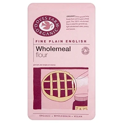 Image of Doves Farm Organic Fine Plain Wholemeal Flour (1Kg)
