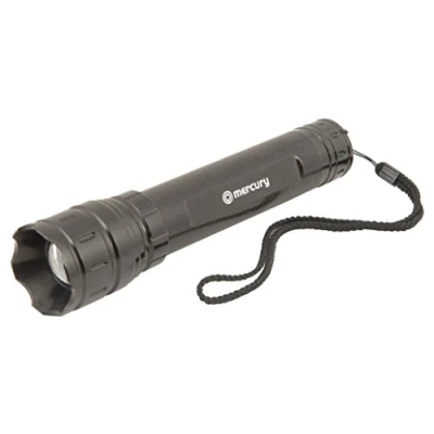 Image of mercury Weatherproof 10 Watt CREE LED Torch, Heavy Duty, Aluminium, W, Black