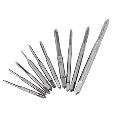 Image of 10pcs High Speed Steel Thread Cutter Set Machine Hand Taps M1 to M3.5 Metric Tapping Threading Tool