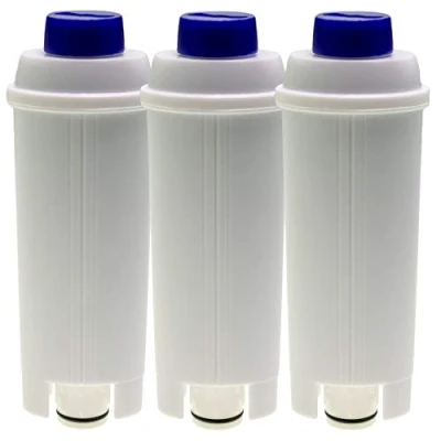 Image of 3 x Water Filter Compatible with DeLonghi Autentica ECAM23 Dedica Dinamica Eletta ESAM6720 Maestosa Perfecta PrimaDonna Magnifica S Equivalent to DLSC002 (14465)