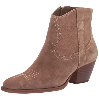 Image of Dolce Vita Women&#039;s Silma Ankle Boot, Truffle Suede, 7.5 UK