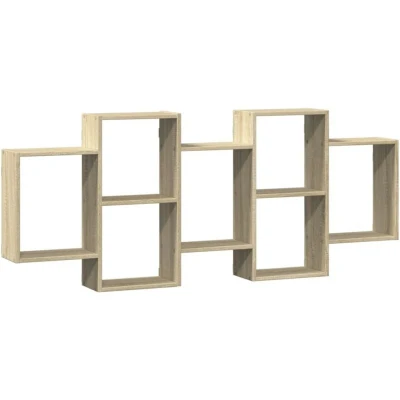 Image of vidaXL Wall Shelf Sonoma Oak 159x18x65 cm Engineered Wood