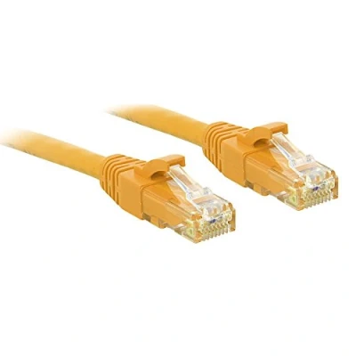 Image of LINDY 2m Cat.6 U/UTP Network Cable, Yellow